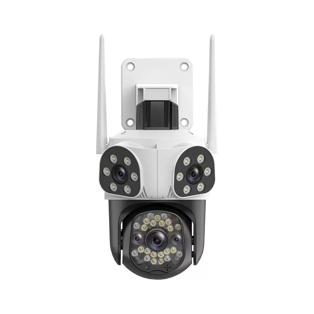 3+3+3 Megapiksel 1080P Full HD Wi-Fi 3 Lensli Gece Görüşlü Suya Dayanıklı Dış Ortam Kamera