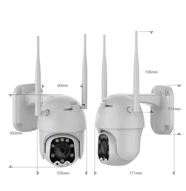 3 Megapiksel Full HD Suya Dayanıklı Onvif Destekli Wifi Kamera